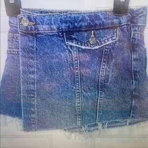 Denim Blue Kids Skirt